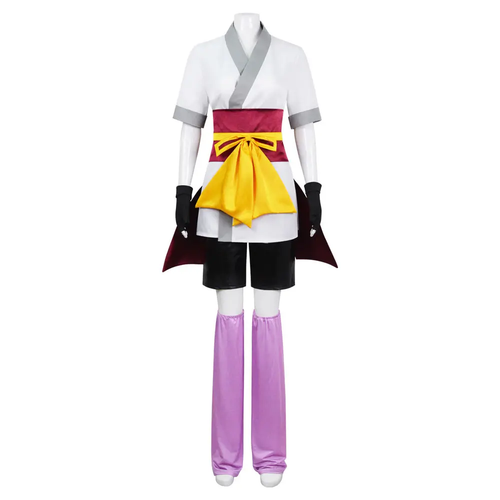Machi Phantom Troupe Kimono Style Cosplay Costume Set with Bow Legging Gloves Armband for Comic Con
