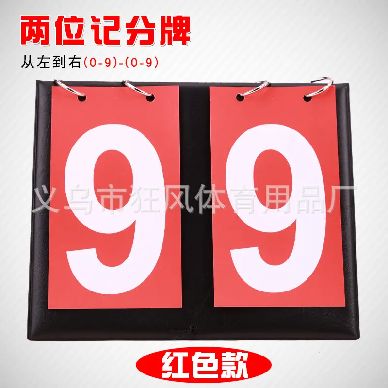 2 person (all red) scoreboard