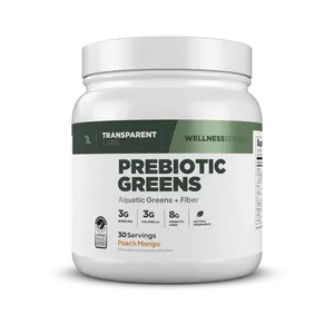 Transparent Labs Greens + Prebiotic Fiber – Spirulina & Chlorella
