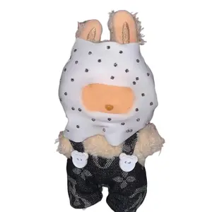 Labubu Bling Ski Mask - Hand placed ab flashy rhinestones