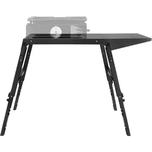 Portable Griddle Stand Compatible for  17" 22"  Table Top Grill Stand,Universal Outdoor Camping Cooking Station with Side Shelf,  Take Along for Outdoor Cooking and Camping