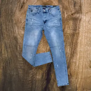 SF3610 - Ripped Denim Slim-Fit Stretch Jeans