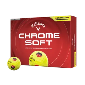 Callaway Golf Chrome Soft TruTrack Yellow Golf Balls
