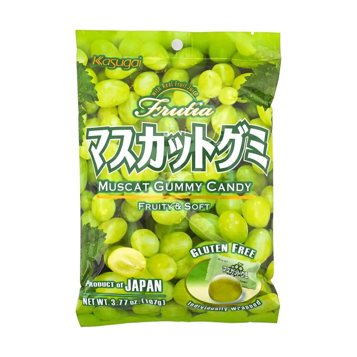 KASUGAI Muscat Jelly Gummy Candy 107g KASUGAI Muscat Jelly Gummy Candy 107g