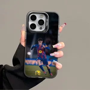 Pedro IPhone 17 Promax Football Phone Case Anti Drop Protective Case for Iphone 16 15 14 13 12 11 SAMSUNG S25 24 23 22 Plus Acrylic Durable Case With Anti Collision