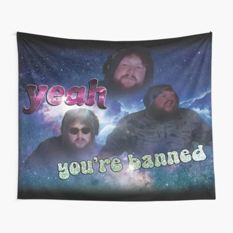 Caseoh banned me and all I got was this shirt Tapestry for Bedroom, College Dorm and Home Decor 60"x40"Starry Sky Pattern