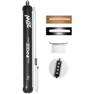 INKEE Inflatable LED Tube Light GCA20U,20W USB BI-Color Temperature Tube Lights with 2700K,4000K,5600K and 6500K 320 Full-Spectrum Lamp Beads CRI 95+ Photography Light Stick ring light selfie light phone tripod content creator tools Modern