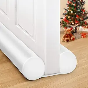 Under Door Draft Stopper Cold Air Blocker - Large Doors Seal Gap Bottom of Doors 36" Adjustable 30" 32" 36" Weather Stripping Noise Blocker Interior Front Door Sweep Soundproof Door Accessories