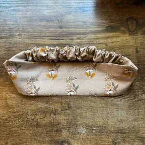 Brown Mushroom Foliage Fabric Headband
