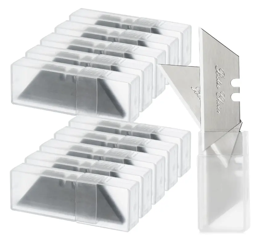 Bates Utility Knife Blades - 100 Pack Replacement Blades for Box Cutters and Razors