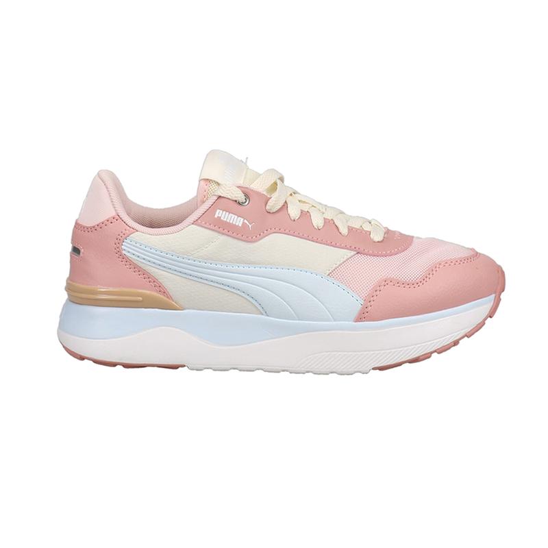 PUMA Womens Pulsar Graphic Lace Up Sneakers Shoes Casual - Off White, Pink