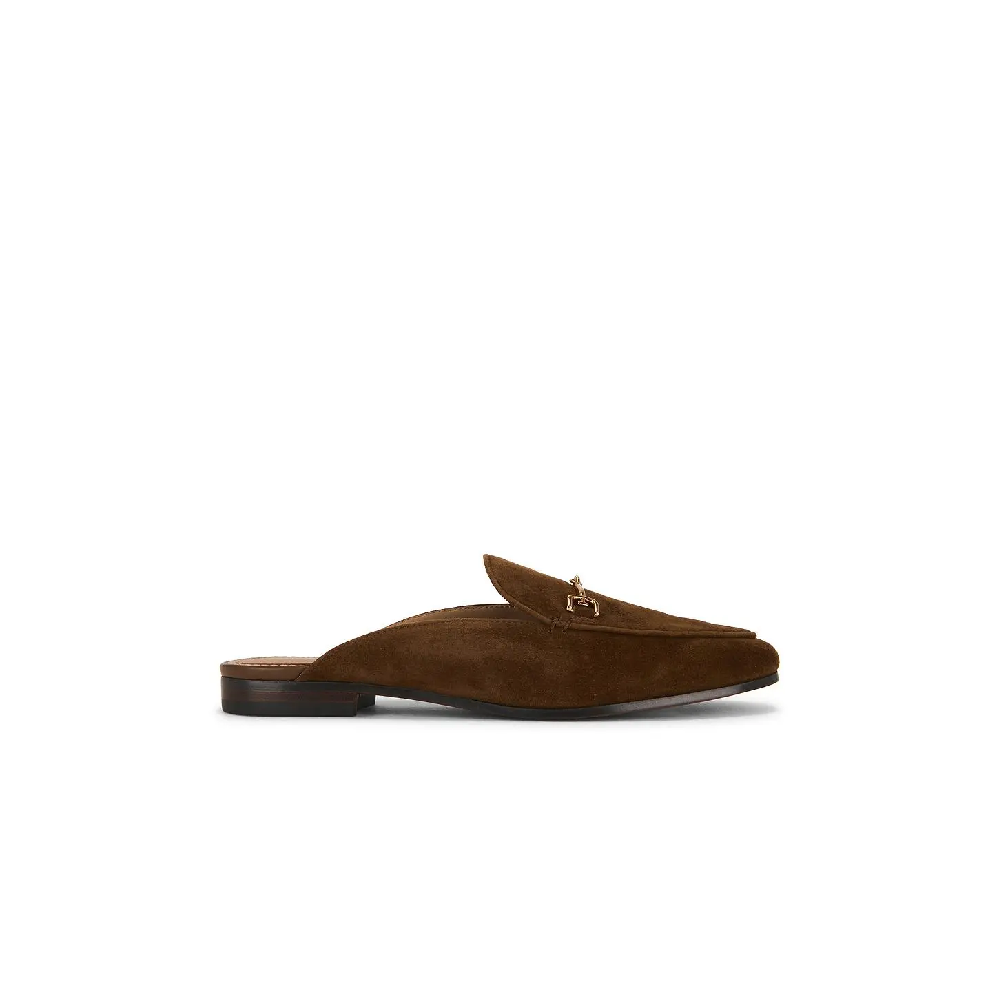 Sam Edelman Linnie Mule Loafer in Warm Nutmeg Suede