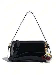 26 Spring Women's Solid Color Shoulder Bag,Fashionable PU Leather Crossbody Bag for Daily Used, Ideal Gift Choice,Casual Trendy Versatile High-quality Daily Commuting Bag,for girlfriend