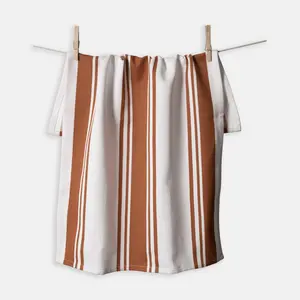 Center Band Kitchen Towels Cleaning Cotton Satin Stripe