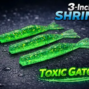 Reel Hostile 3” Shrimp – Toxic Gator (10 Pack)