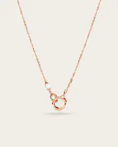 Flow Unity Necklace - Rose Gold Vermeil