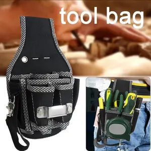 9-In-1 Multi-Functional Tool Belt Bag, 600D Nylon Durable Electrician Tool Waist Pack, Holds Scissors, Pruners, Gardening Tools, Tool Belt Organizer