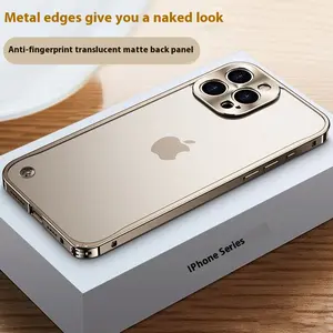 IP 16promax metal frame magnetic Instinct phone case new IP15 all-inclusive 14 drop-resistant 13 ultra-thin 12 phone case Accessories Smartphone Cover Protection