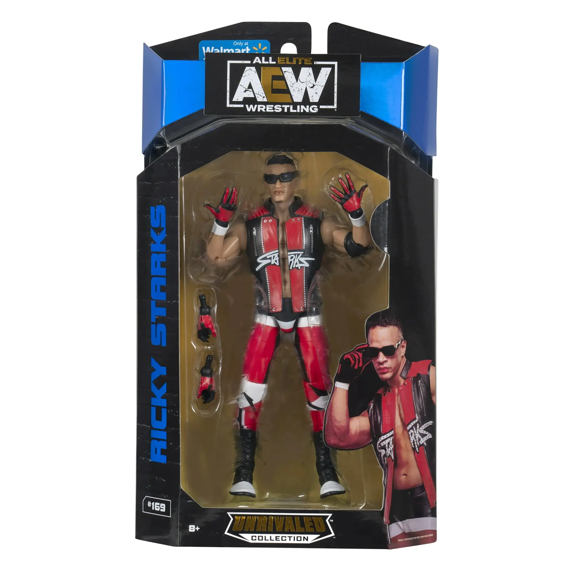 Ricky Starks (Absolute Red & Black) - AEW Exclusive Jazwares AEW Toy Wrestling Action Figure