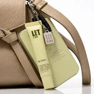 Let It Glo Gift-Ready Keychain Lip Balm Set – Fashion Accessory and Stylish Bag Charm with Hydrating Mini Lip Balm, Travel-Friendly Lip Care for Purses, Everyday Outfits and On-the-Go Glow
