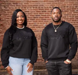 All Black HBCU Educated Sweatshirt (Unisex)