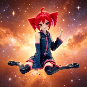 High-Quality Anime Sitting Figure, Collectible PVC Figure, Perfect Gift for Anime and Gaming Fans, Ideal Desktop or Car Ornament, Christmas, Halloween, Thanksgiving Decor