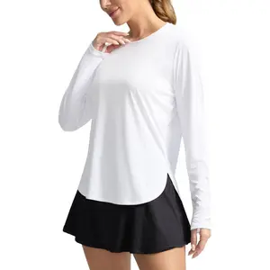 Women's Sun Protection Shirt UPF 50+ Long Sleeve UV Protection Shirt Lightweight Quick-Dry Fitness Hiking Top