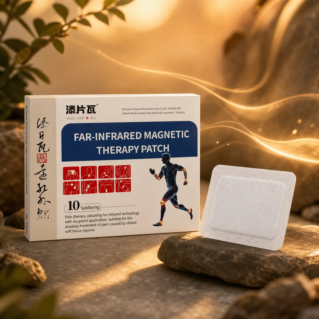 Far Infrared Body Care Patch, Magnetic Adhesive Patch for Muscle Relaxation, Outdoor Work, Fitness and Daily Use