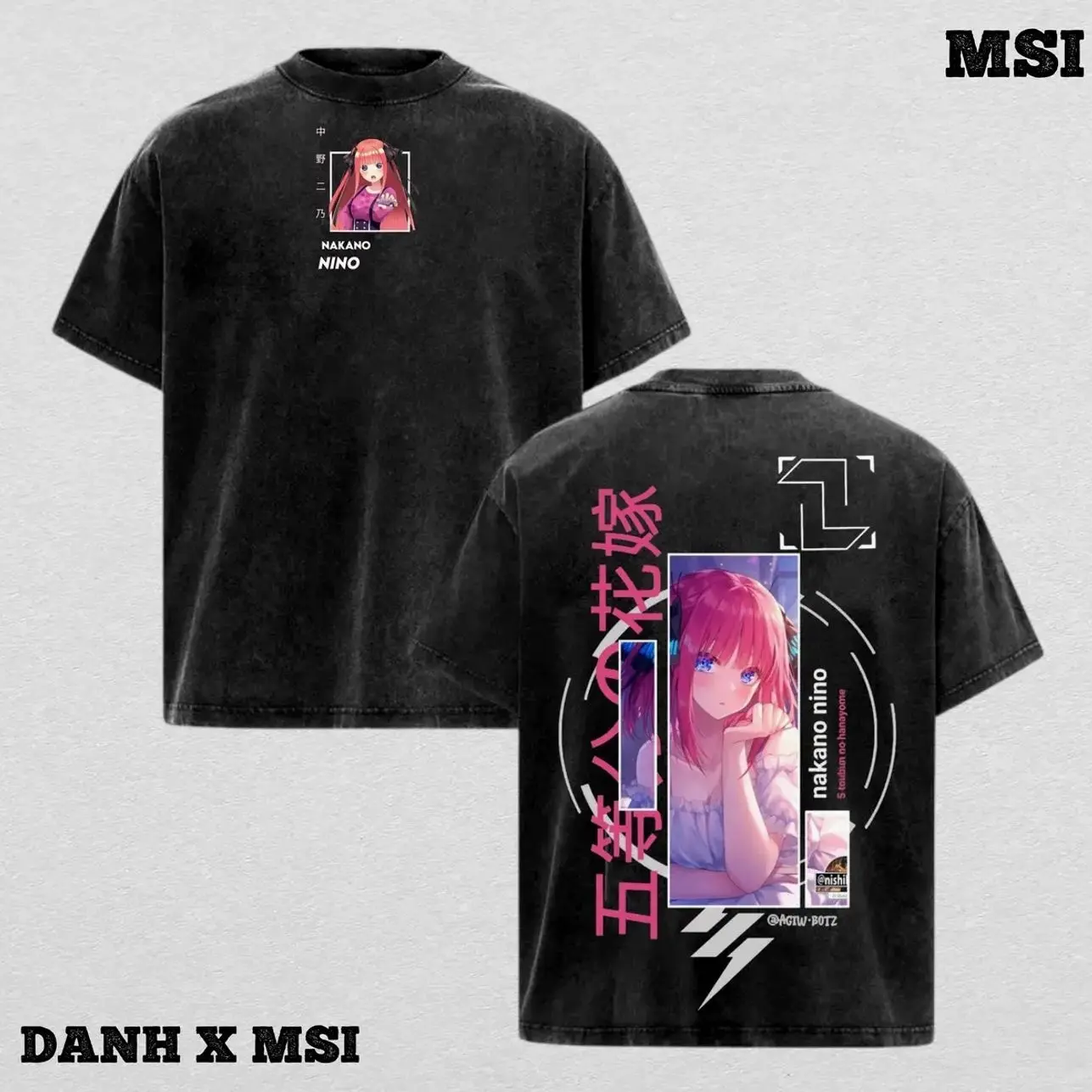 Nino Nakano | The Quintessential Quintuplets Washed Tee Streetwear Tee Hoodie “Purple Ribbon Attitude — A Heart That Chooses Fearlessly” — For Romantic Fans, For Gift Drops That Radiate With Strong Emotion 77A