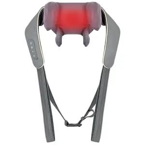 Neck Shoulder Massager Deep Tissue Shiatsu Back Massager with Heat for Trapezius Muscle Electric Kneading Massage Shawl for Neck and Shoulder Tension Relief
