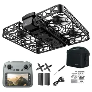 Folding Selfie Drone with HD Camera Gesture Control & Auto Follow Me Quadcopter for Adults Gesture Control, Waypoint Flight, Stunt Mode, 360° Protection, One-Key Operation foldable optical flow positioning obstacle avoidance