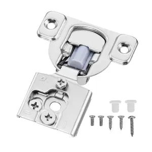 fathersdaygift  VEVOR Cabinet Hinges, 30 Packs Partial Overlay Kitchen Cabinet Door Hinges, 105 Degree Opening Angel Soft Close Concealed Cupboard Hinges for Framed Cabinet Type, with Mounting Screws