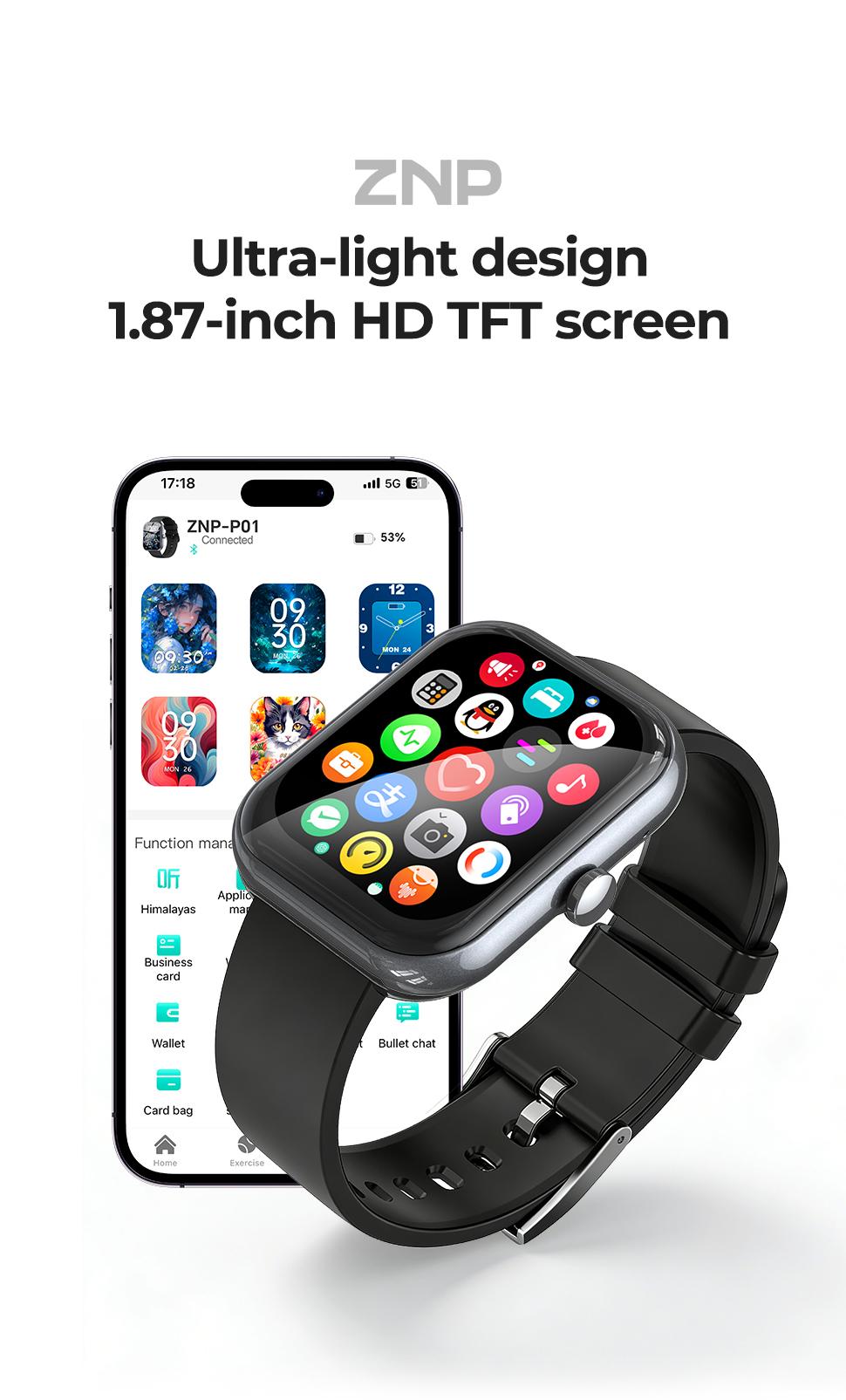Smart Translation Watch, Supports Bluetooth Calling, AI assistant, and translation functions, with long battery life. This wearable device is compatible with iPhone and Android phones and functions as a translator. Translator