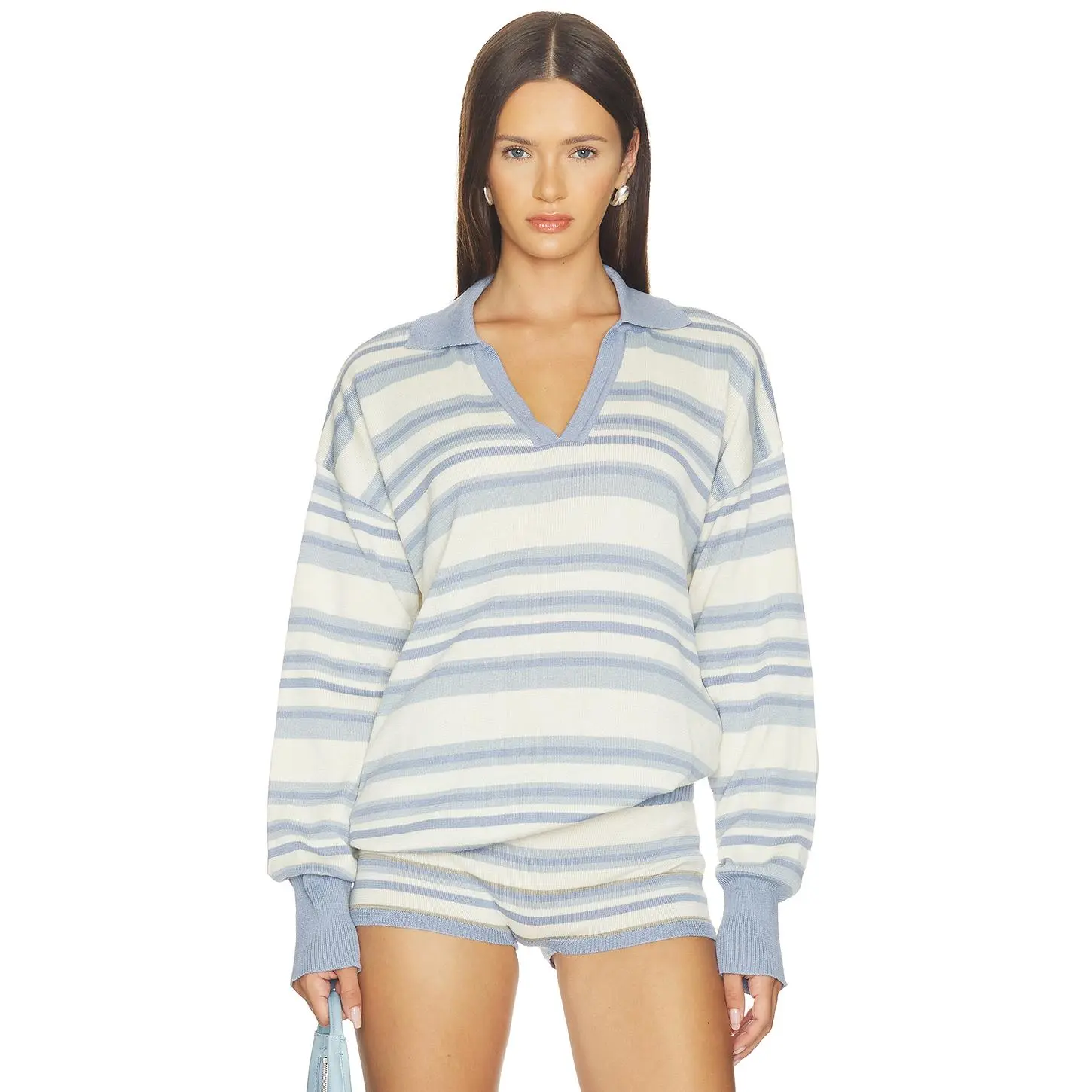 SNDYS Nada Knit Jumper in Blue Stripe SNDYS Nada Knit Jumper in Blue Stripe
