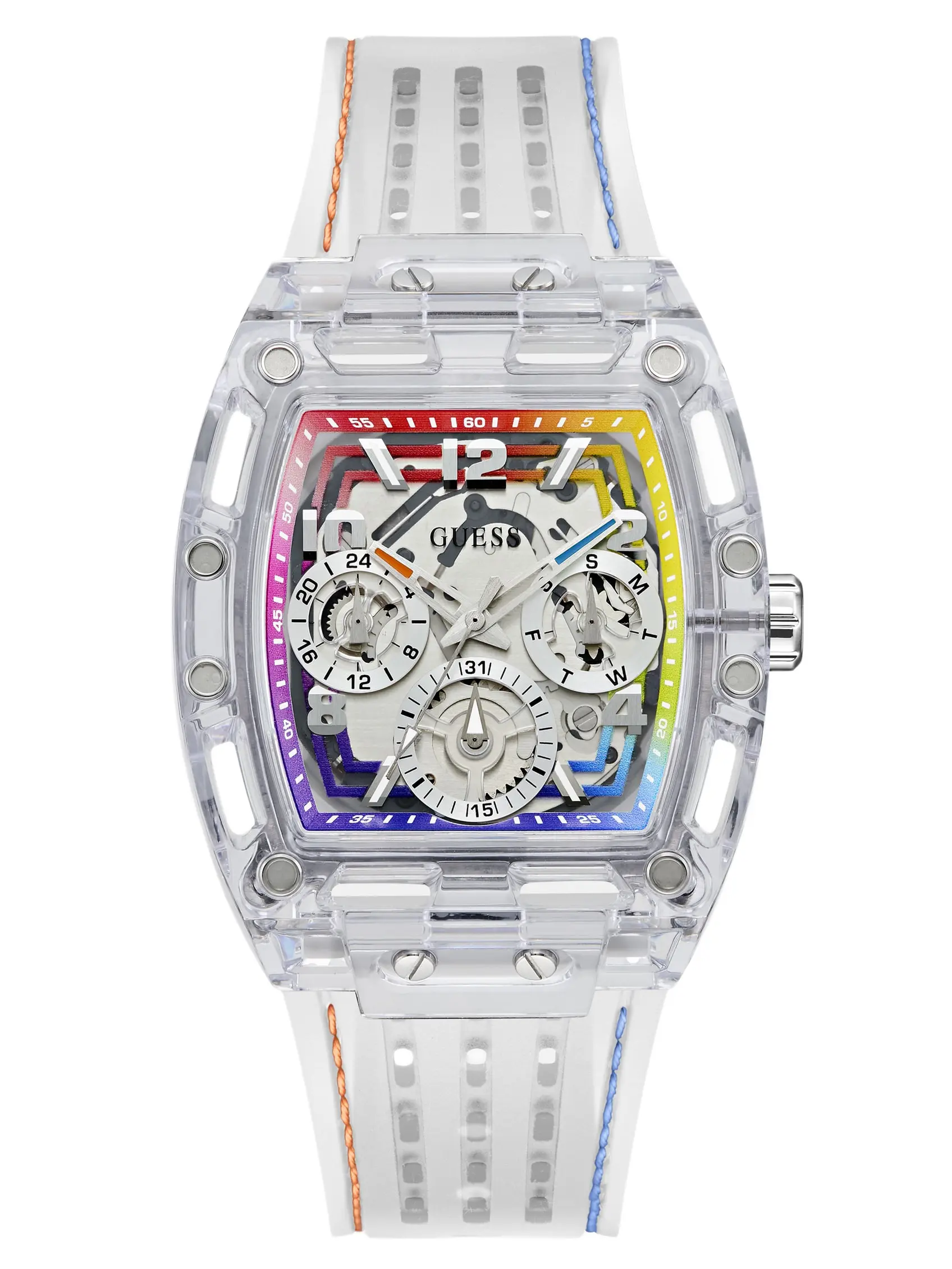 GUESS Male Silicone multi-function watch 41,5 mm