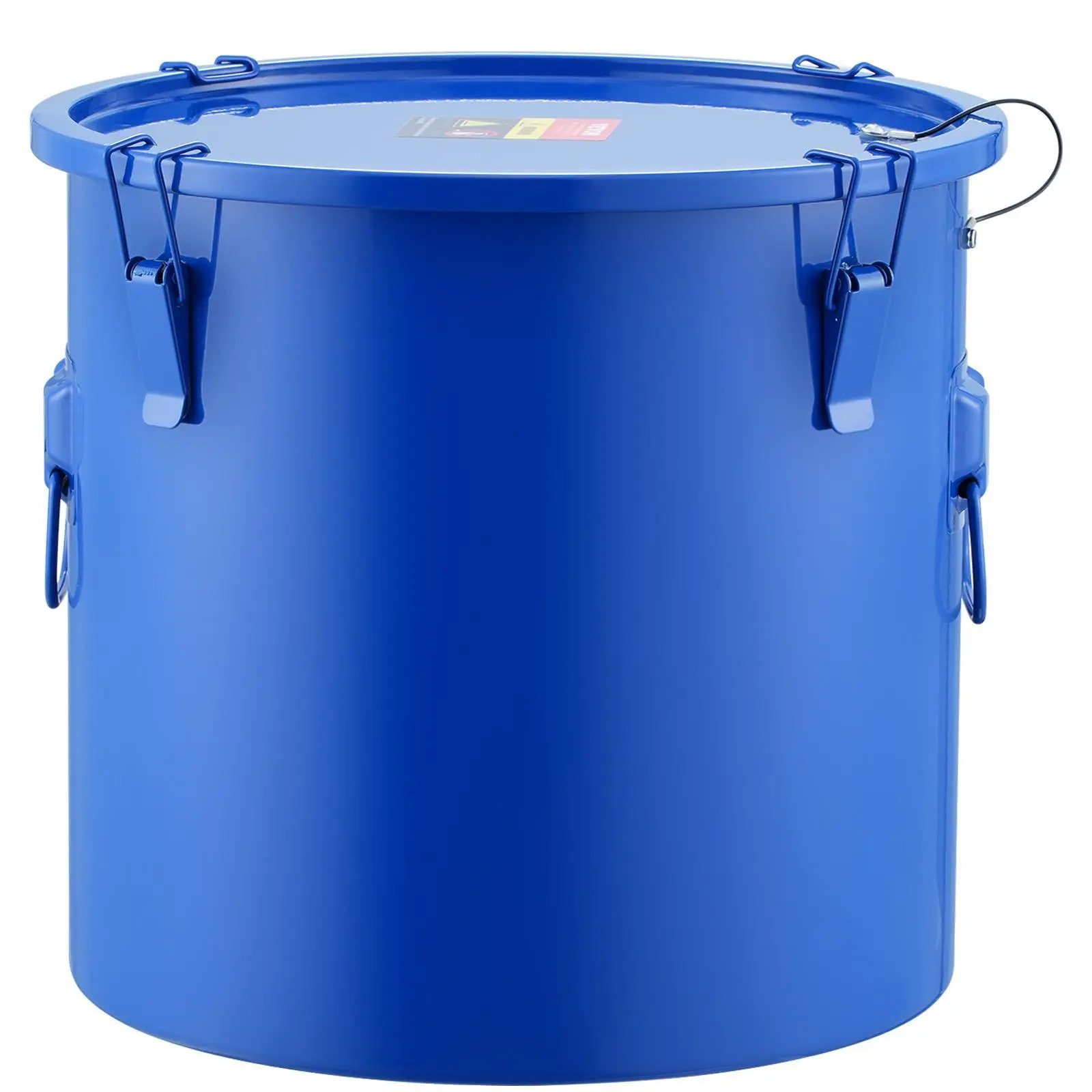 【SummerFinds】VEVOR Fryer Grease Bucket,  10 Gal Oil Disposal Caddy Carbon Steel Fryer Oil Bucket with Rust-Proof Coating, Oil Transport Container with Lid, Lock Clips, Filter Bag for Hot Cooking Oil Filtering, Blue Kitchen Utensils