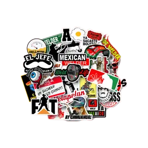 30 Funny Mexican Parody Welder Sticker Pack for Hard Hats, Toolboxes, Tumblers – Durable Vinyl Stickers for Blue Collar Humor.