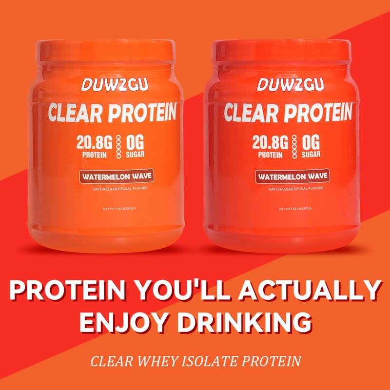 Clear Whey Protein Isolate Powder Zero Sugar Soy-Free Muscle Post Workout Recovery Fitness Endurance Supplement Healthcare Fitness