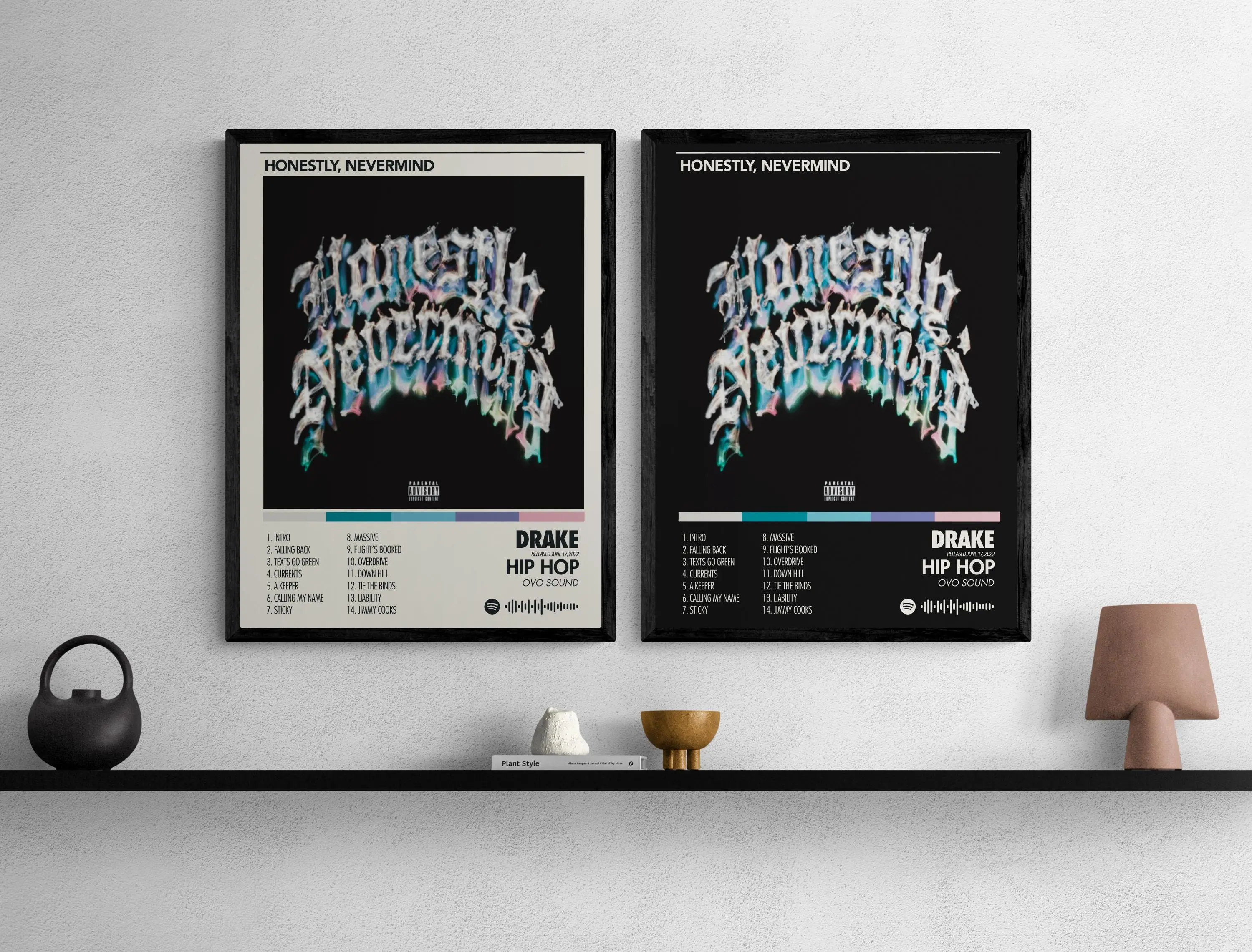 [UNFRAMED] Drake - Honestly, Nevermind Poster – Hip Hop Album Art Print