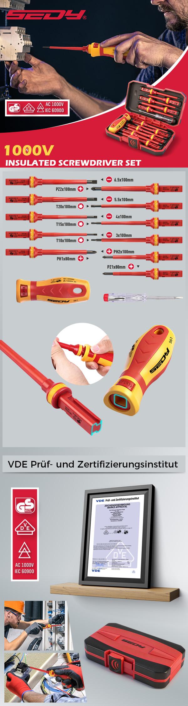 1000V Insulated Screwdriver Set