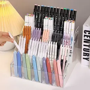 Multi-Layer Transparent Storage Rack, 2/3/4 Layers Display Stand, Ideal for Pens Pencils Markers Ballpoint Pens, Office Supplies Organizer