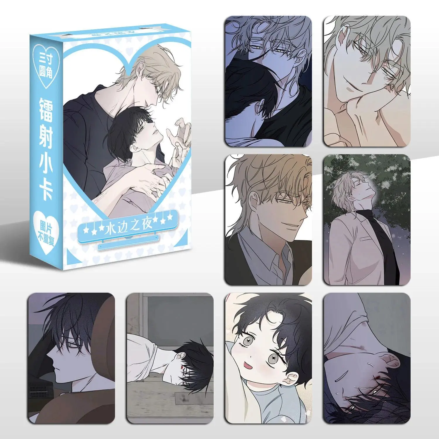 55-Pcs Manga Art Paper Photocards Set - Korean Laser Small Cards (86*57 mm) Featuring Yeo Taeju, Kim Euihyun Lomo Cards - HD Cosplay Gift for DIY Enthusiasts