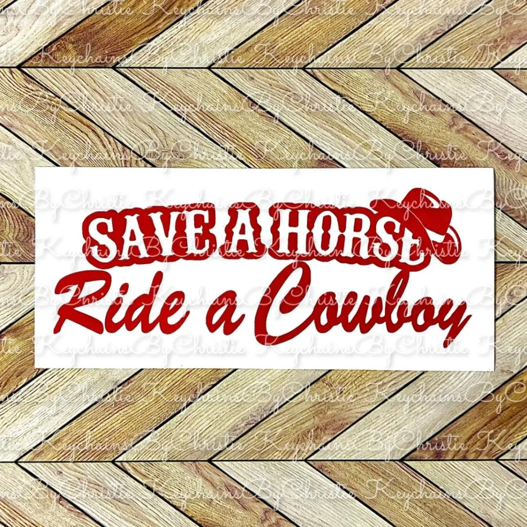 Save A Horse Ride A Cowboy Decal