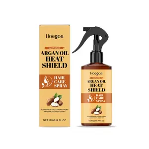 Hoegoa Nut Oil Heat Protection Spray, 120ML Box, Moisturizing Smooth Natural Shine, Biotin Hair Care, Natural Glossy Hair Treatment, Biotin For Hair