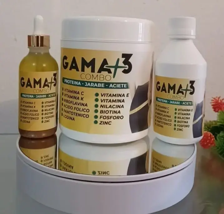 Gama+3 All-in-1 Combo Protein Supplement, Fitness & Nutrition Dietary Supplement for Energy Boost