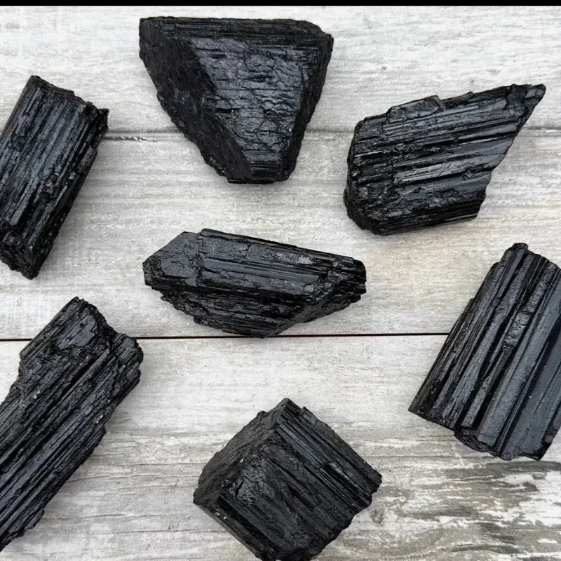 One new piece Black Tourmaline natural Schorl piece 3-4 oz
