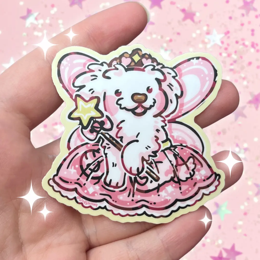 Fairy Princess Puppy ~ Sticker Fairy Princess Puppy ~ Sticker