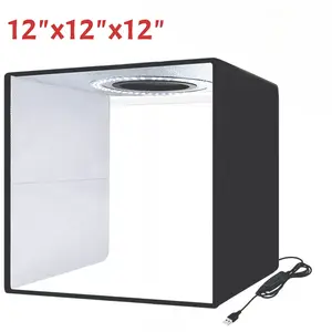Photo Studio Light Box , Quick-Install Foldable Portable Studio Kit Photography Equipment, Camera Accessories, Photography Tool, with Soft Light Cloth Photography Tent and White Fill Light，For Product Photography, Jewelry, Cosmetics