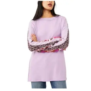 Free People On My Way Cuff Cotton Top S Knit Shirts