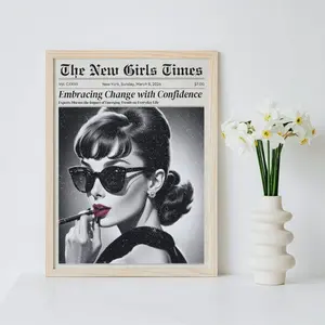 Trendy Newspaper Print Wall Art, New York Times Style Quality Paper 8x12 to 27x40inch, Unframe Poster